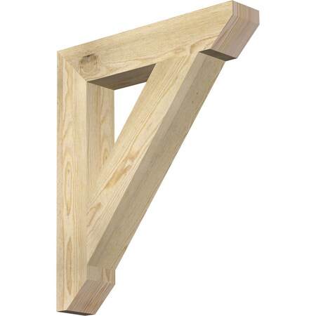 Ekena Millwork Traditional Slat Rough Sawn Bracket, Douglas Fir, 4"W x 22"D x 26"H BKT04X22X26TRA06RDF
